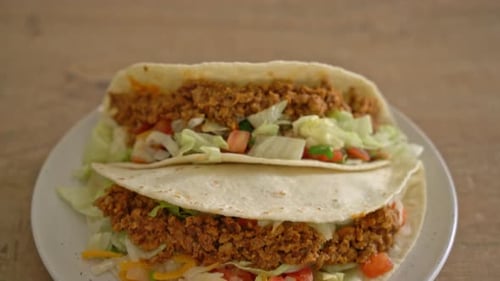 Delicious Tacos on a Plate