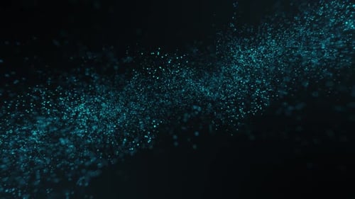 Abstract Blue Particles