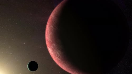 Exoplanets and Moon Orbiting in Dark Space