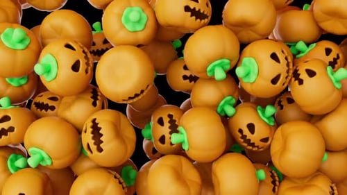 Pumpkin Halloween Transition alpha channel