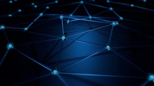 Abstract Digital Network Connections Animated Background Loop