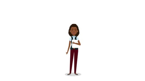 2D Woman Character Animation