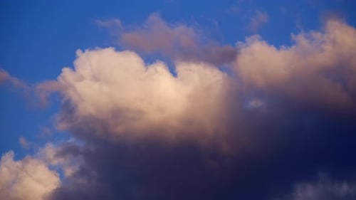 Timelapse of clouds at sunset