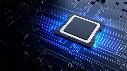 CPU. conceito de tecnologia de microeletrônica