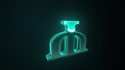 Neon Line Art Logo Reveal Animation