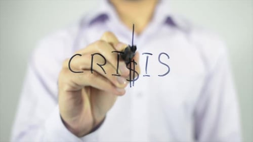 Crisis, Writing on Screen