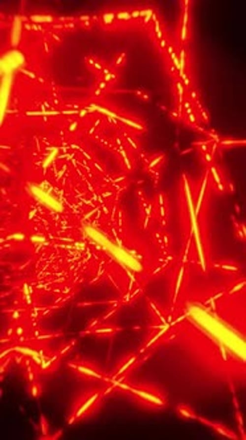 Dynamische rote Neonlichtstreifen sorgen für ein modernes abstraktes Hintergrunddesign
