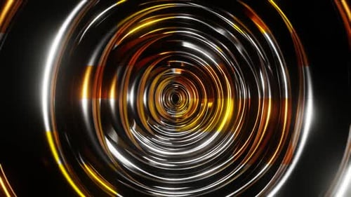 Gold And Silver And Bronze Floating Circles Background Vj Loop In HD