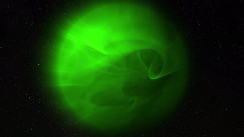 Glow Sphere Planetenstruktur im Weltraum