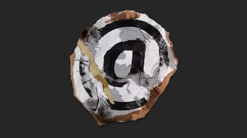 Distressed Paper Unfolding At Symbol Reveal