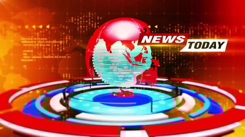 Broadcast News Background Loop V2