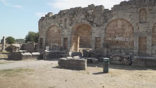 Scenic gate in Perge (Perga) at Antalya Province, Turkey