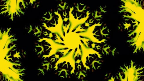 Abstract Ink Paint Spread Mirror Illusion 01