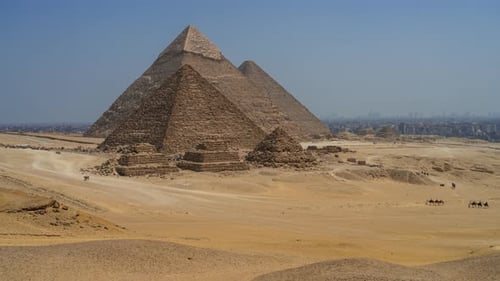 The Three Pyramids in Giza