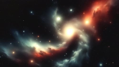 Space Backgrounds with Galaxies and Space Dust