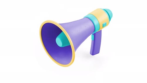 Illustration de mégaphone colorée annonçant clairement la diffusion et l'amplification des messages