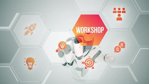 Touchscreen-Animation des Workshops