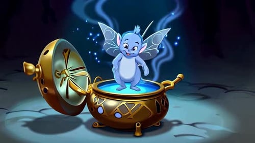 Jolie fée magique émergeant d'un pot enchanté - Fantaisie - Animations de dessins animés pour enfants