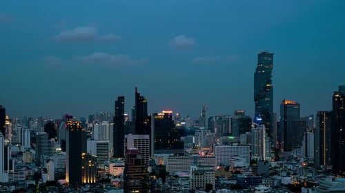 Business Data Analytic Interface Fly Over Smart City Showing Alteration Future