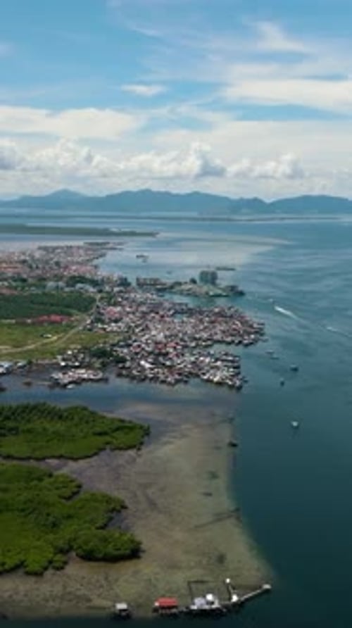 Ville de Semporna Sabah, Malaisie