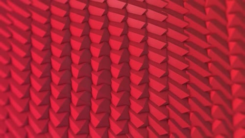 3D Polygons Pattern Red Backgrounds Loop