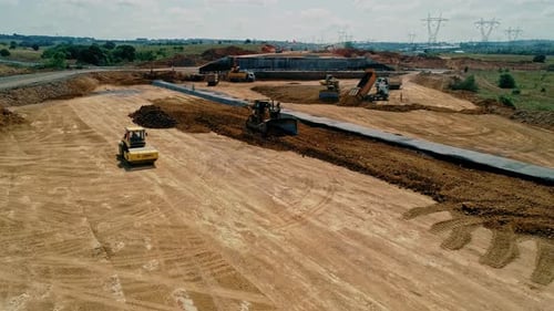 Highway Construction Site