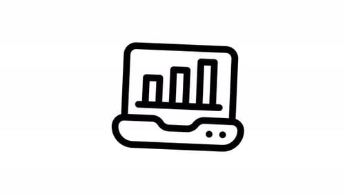 growth line icon animation
