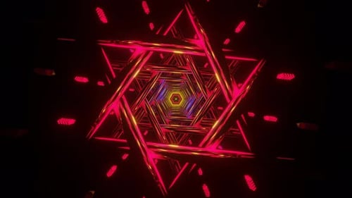 Flashing Rotating Surreal Futuristic Multicolor Psychedelic Hypnotic VJ Seamless Loop