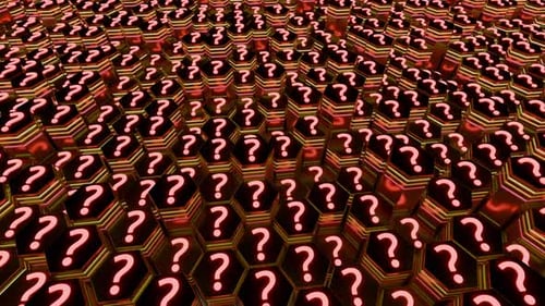 Fragezeichen-Symbole für Neugier und Wissen