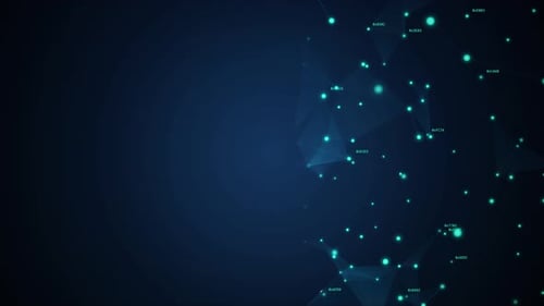 Futuristic technology background of a connected network.