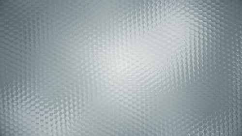 Animated Metallic Hexagon Wave Pattern Loop Background