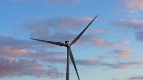Clean And Renewable Energy, Wind Power, Behind Turbine, Windmill