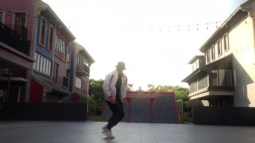 Performing Breakdancer In Bangkok