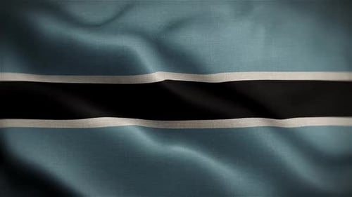 Realistic Waving Flag with Blue and Black Stripes