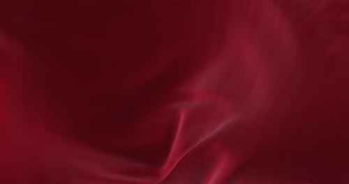 Fluid Red Silk Cloth Waving Abstract Background