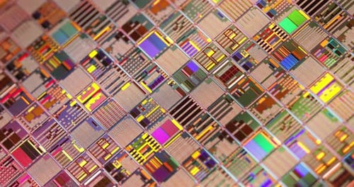 Silicon semiconductor wafer close-up. In electronics, a wafer also called a slice or substrate is a