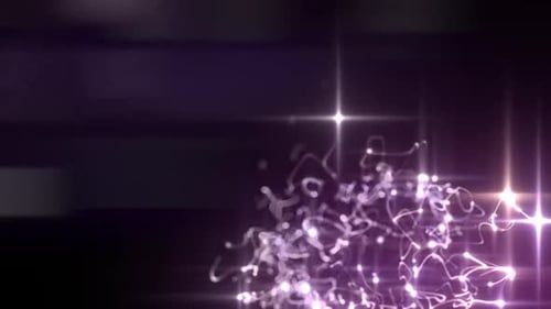 Purple Spore Bursts Bewegungshintergrund