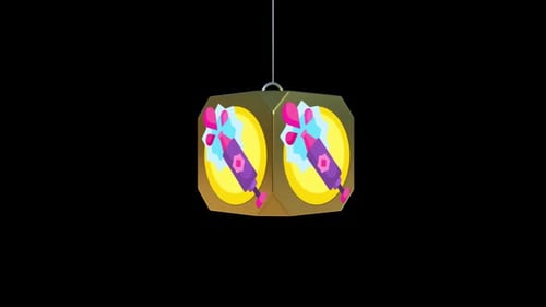 Golden Cube Animation with Colorful Spray Bottle Reveal