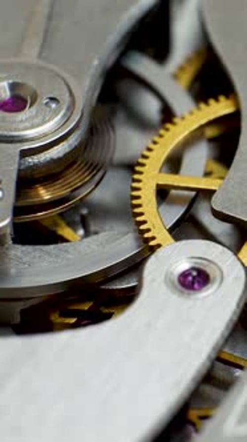 The Old Clock Mechanism in the Mechanic Watch Works