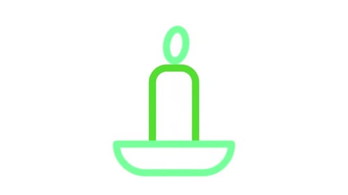 Candle animation icon
