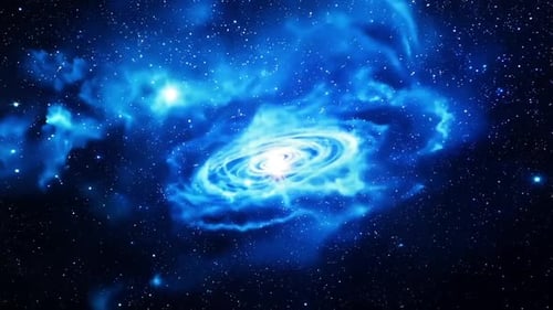 Fondo de nebulosa azul