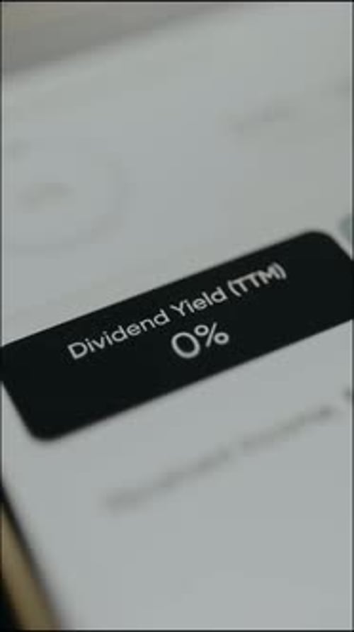 Dividend Yield TTM with Value of 0 Percent