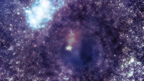 Glittery And Shiny Particles Glow Animation