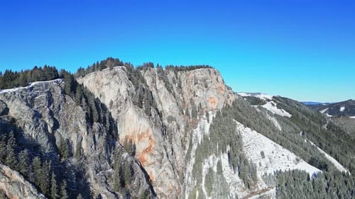 Aerial view of Rote Wand mountains, Austria.