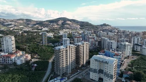 the Process of Building Houses on the Mediterranean Sea