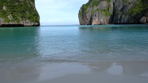 Koh Phi Phi Thailand Empty Maya Beach in the Early Morning