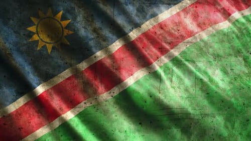 Bandeira Grunge da Namíbia