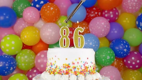 Candles in the Form of Numbers on the Birthday Cake