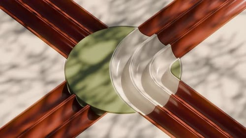 3D Marbles Crossing Rotating Path