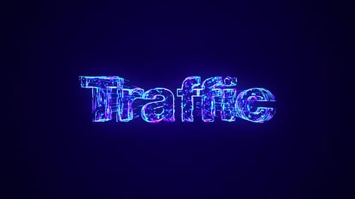Traffic Text Being Constructed Using Lines